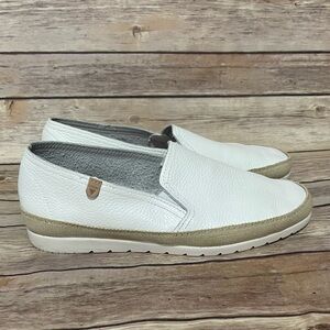 Verbenas Nuria Women’s Sz 39 White Blanco Leather Slip On Loafers US 8-8.5